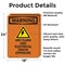Signmission ARC Flash And Electrical With Symbol OSHA Warning Sign, Vinyl Decal, 18in W x 24in L, 2PK OS-2PACK-WS-D-1824-V-12968 - alternate 2